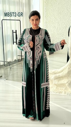 بشت مخمل تطريز عسيري