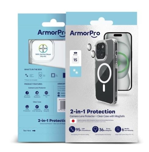 ArmorPro Clear Case with MagSafe for iPhone 12 Pro...