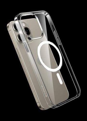 Anker iPhone 15 Pro Clear Magnetic Phone Case Clea...
