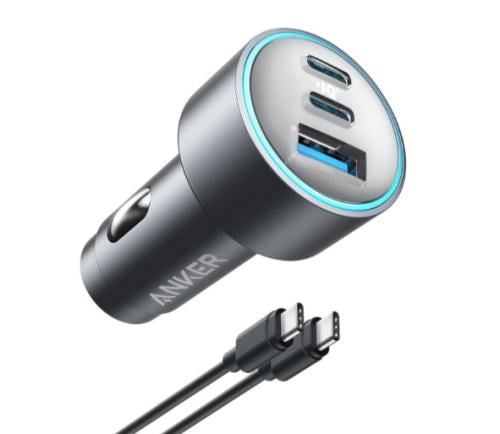 شاحن Anker 336 (67 واط) باللون الرمادي مع كابل