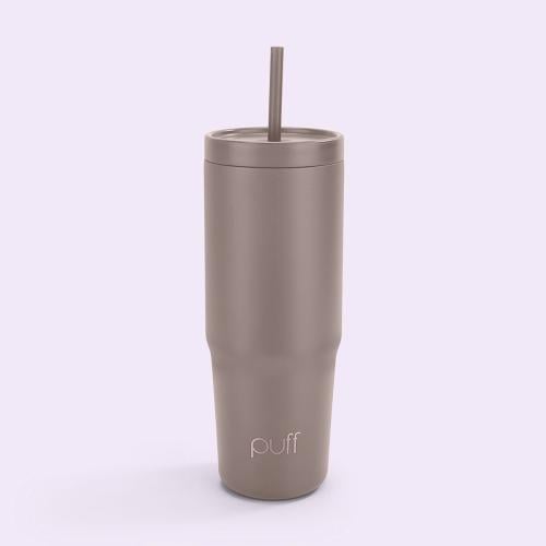 Coffee keeper bottle with CBP gray color top matte PUFF