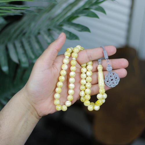 سبحة "سنا الأصيل" – إشراقة اللون وفخامة الطبيعة