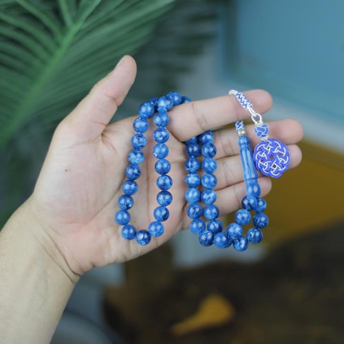 سبحة "موج المحيط" – سحر الأزرق الماربل