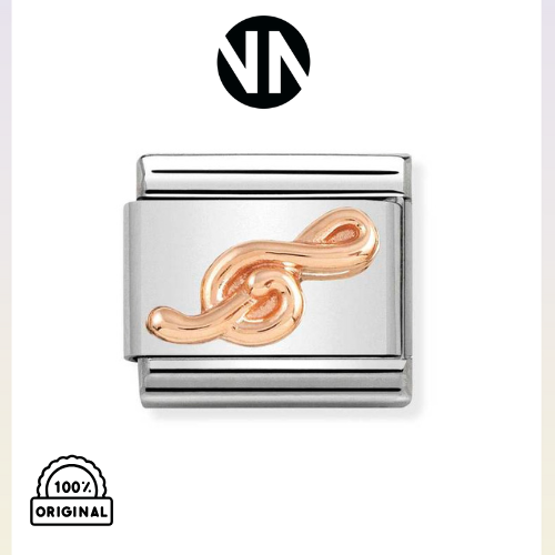 شكل تركيب كلاسك روز قولد زيركون 9K TREBLE CLEF