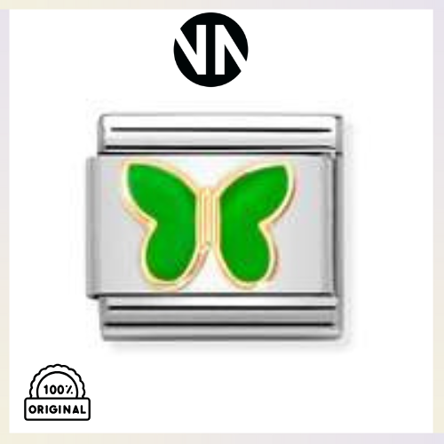 شكل تركيب كلاسيك ملون فراشة التفاح الأخضر