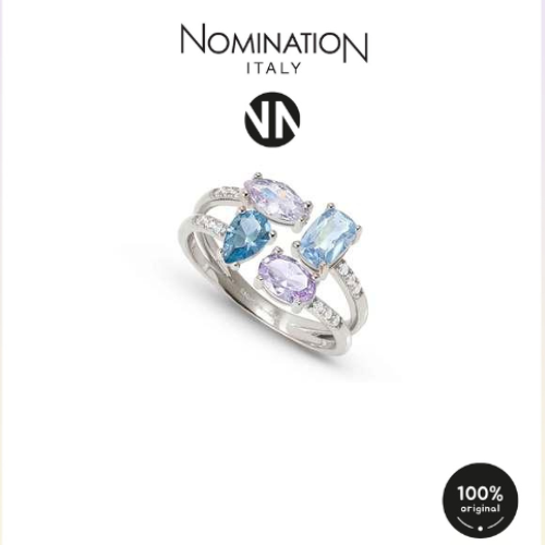 خاتم silver and cubic zirconia Silver مقاس 11