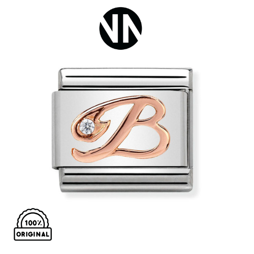 شكل تركيب كلاسيك روز قولد حرف B