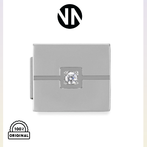 شكل تركيب كلاسك فضي IKON WITH CZ WHITE