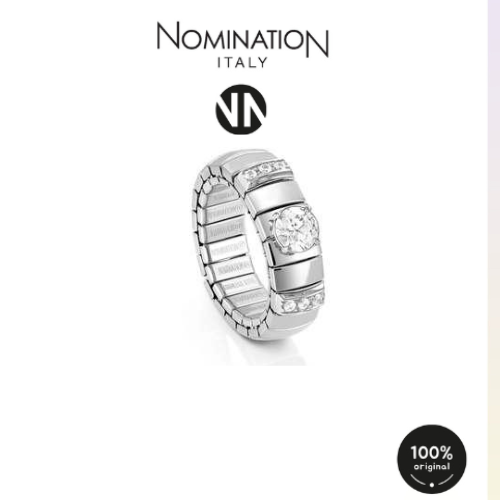 خاتم اكستنشن silver and Cubic Zirconia Round White