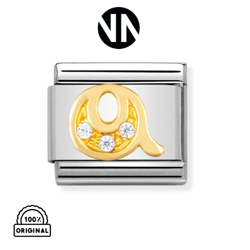 شكل تركيب كلاسيك ذهبي حرف Q