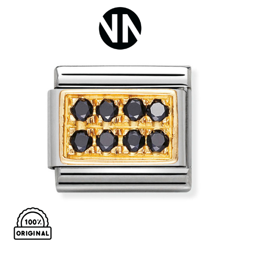 شكل تركيب كلاسيك ذهبي RCONIA BLACK CZ"