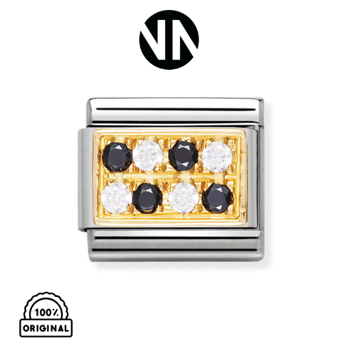 شكل تركيب كلاسيك ذهبي ZIRCONIA BLACK AND WHITE