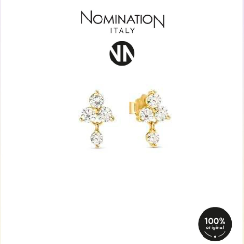 حلق ذهبي نازل زيراكون