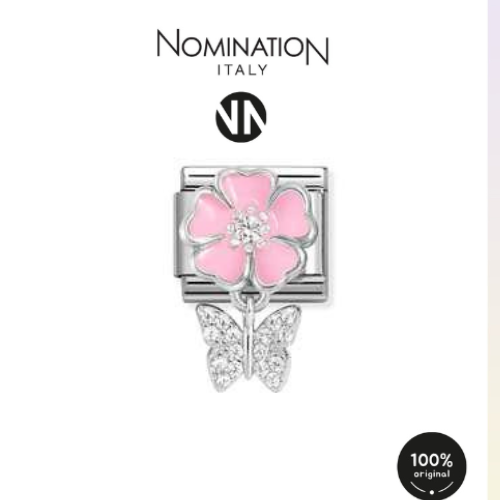 شكل تركيب كلاسكPink flower with butterfly