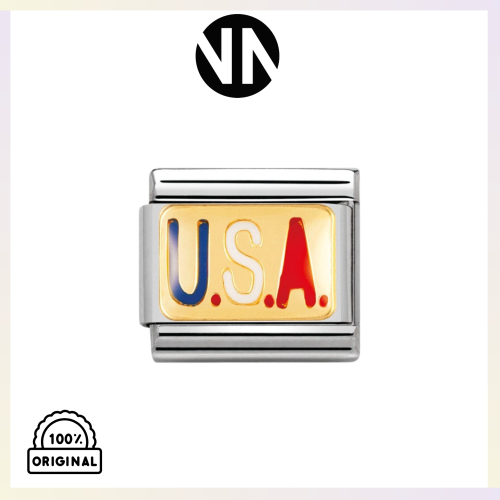 شكل تركيب كلاسك ملون عبارة U.S.A