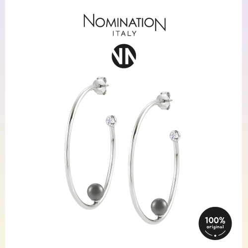 حلق نومينيشن بيلا لون لؤلؤي رمادي