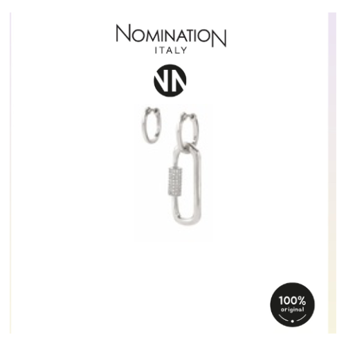 حلق فاشن فضي شكلين مختلفين