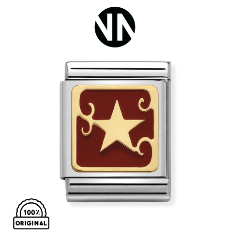 شكل نجمه لون احمر عريض