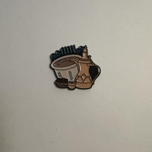 ملصقات معدنية قهوة