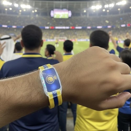 أسوارة سيليكون رياضية مضيئة نادي النصر