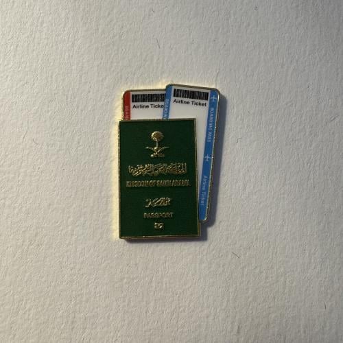 ملصقات معدنية جواز سفر