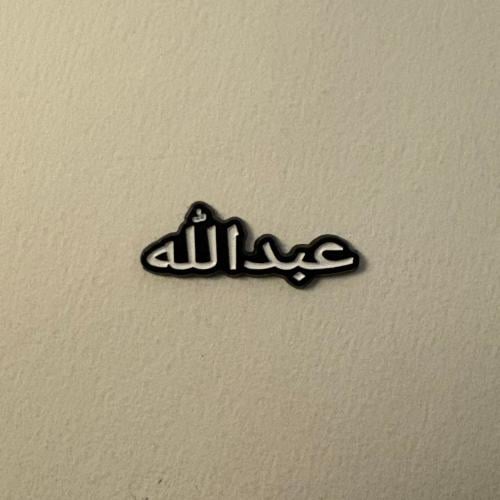 ملصقات معدنية عبدالله