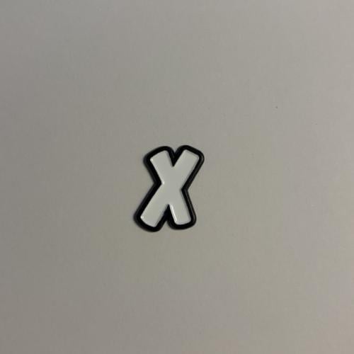 ملصقات معدني X