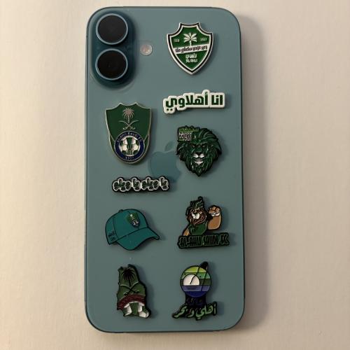 بكج ملصقات معدنية ٩ قطع نادي الاهلي