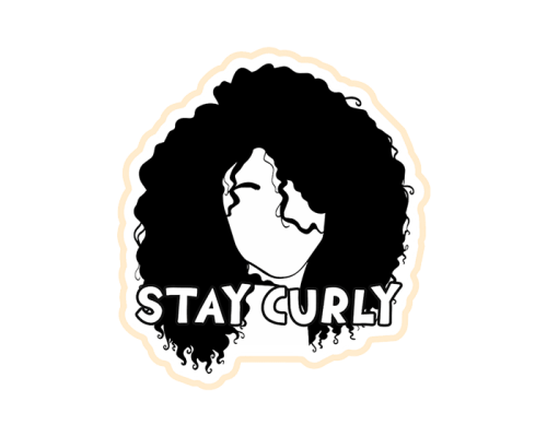 ستيكر STAY CURLY