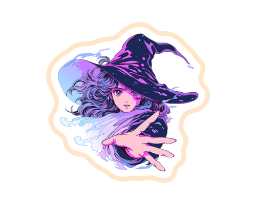 ستيكر الساحرة