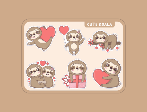 ستيكرات Cute Koala