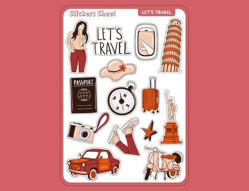 ستيكرات LET'S TRAVEL