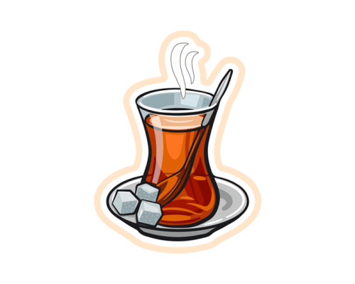 ستيكر فنجان شاي