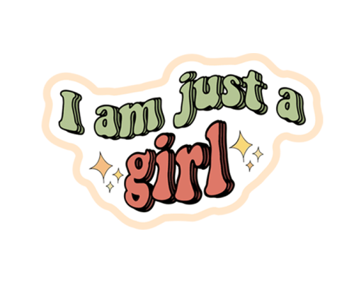 ستيكر I am just a girl