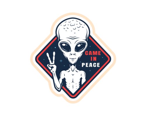 ستيكر فضائي اتينا بسلام