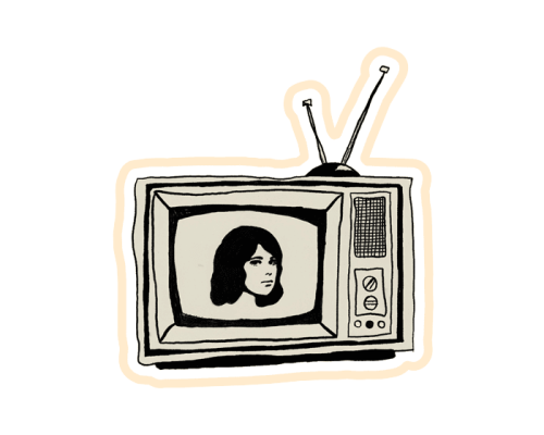 ستيكر تلفزيون قديم