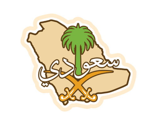 ستيكر خريطة السعودية