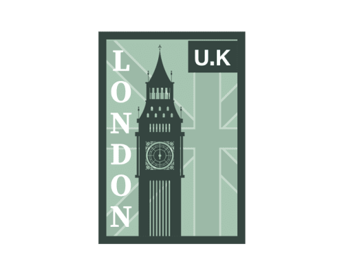 ستيكر طوابع بريدية - لندن