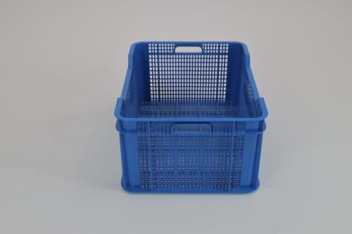 صندوق خضار وفواكه بلاستيك مثقب مع فتحات تهوية 50x35x25 سم