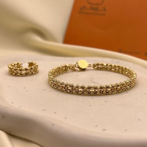 سوارة وخاتم عيار 18