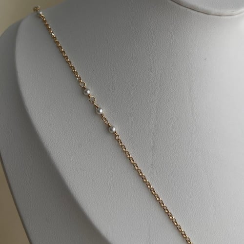 سبحة فضة لؤلؤ