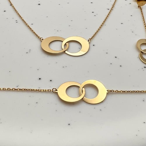 طقم دائرتين عيار 18