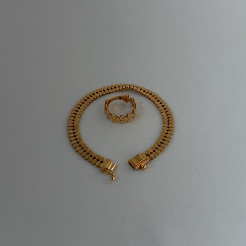 سوارة وخاتم عيار 21