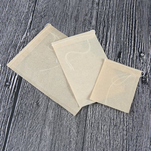 أكياس ورقية فارغة بيج للشاي والأعشاب