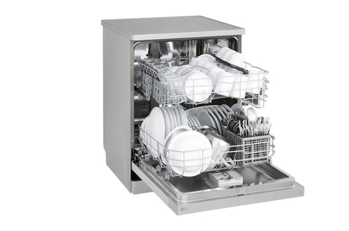 غسالة صحون LG سعة 14 مكان 5 برامج فضي DFC612FVE