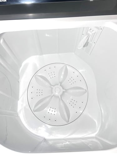 غسالة جي في سي برو حوضين، 12 كيلو - GVCWM-130