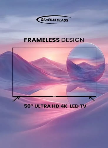 شاشة جنرال كلاس 50 سمارت فور كى موديل 50US8000