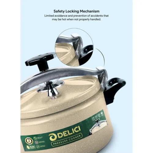 قدر ضغط جرانيت من ديليتشي سعة 9 لترًا ، بضمان لمدة...