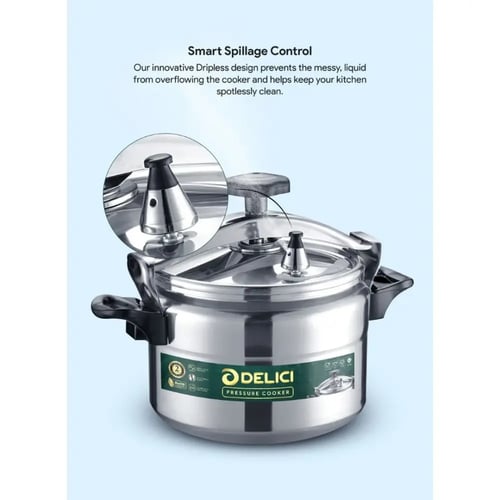 قدر ضغط ألومنيوم من ديليتشي سعة 15 لترًا مع ضمان ل...