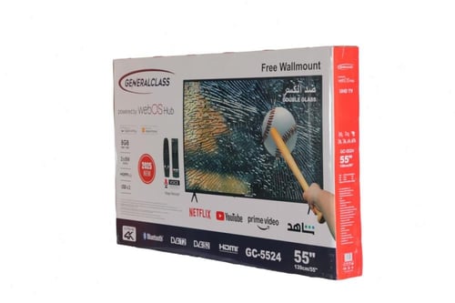 شاشة جنرال كلاس 55 بوصة ويبوس ضد الكسر GC-5524